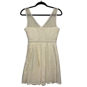 Y2K American Eagle Coquette Eyelet Mini Dress Women Sz 2 Soft Girl Meadowcore